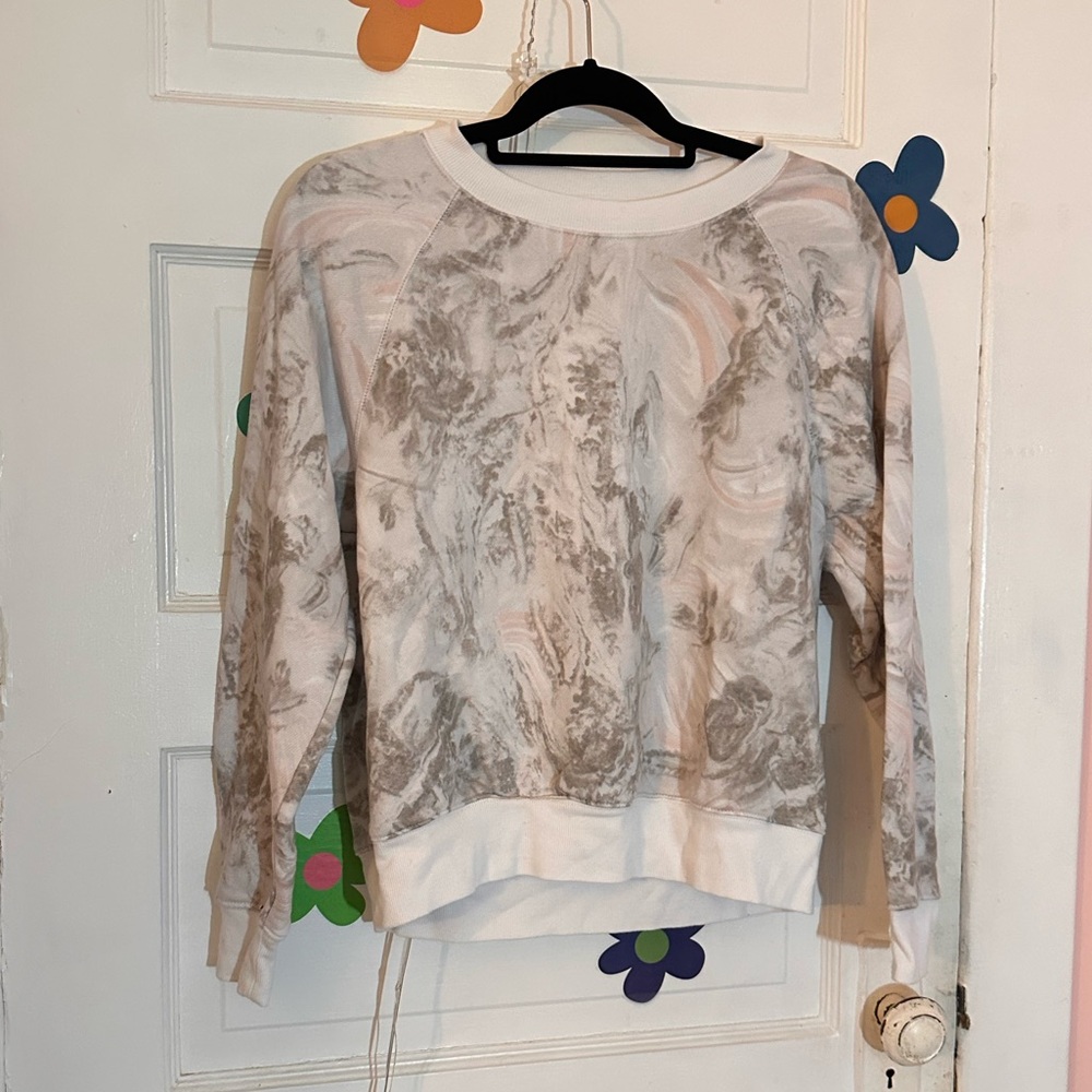 White Marble Crewneck